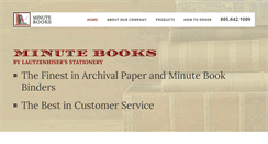 Desktop Screenshot of minutebooks.com