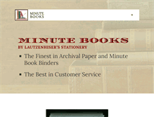 Tablet Screenshot of minutebooks.com